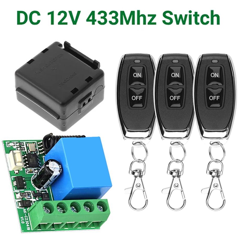 433Mhz Receiver Module - DC 12V 433Mhz RF draadloze afstandsbediening,