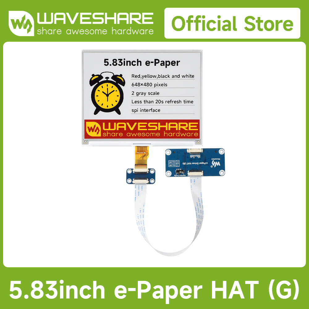 Waveshare 5,83 inch E-Paper Di - Display Epaper 2.9 recensie en prijs
